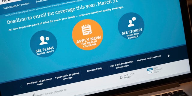 The HealthCare.gov website is shown on a laptop in Washington, Monday, March 31, 2014. Today is the deadline to sign up for private heath insurance in the online markets created by President Obama's heath care law or face a federal fines.
