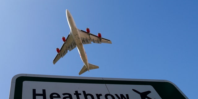File photo - an aircraft takes off from Heathrow airport in west London Sep. 2, 2014.