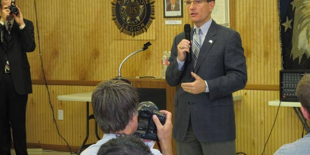 Rep. Joe Heck, R-Nev., speaks at a home state town hall Wednesday