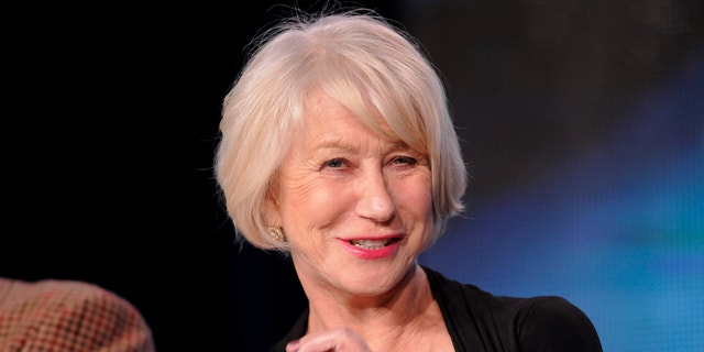 British actress Helen Mirren takes part in a panel discussion of HBO's "Phil Spector" during the 2013 Winter Press Tour for the Television Critics Association in Pasadena, California January 4, 2013.