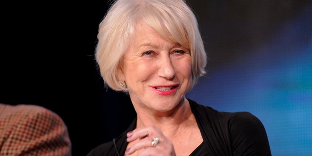 British actress Helen Mirren takes part in a panel discussion of HBO's "Phil Spector" during the 2013 Winter Press Tour for the Television Critics Association in Pasadena, California January 4, 2013.