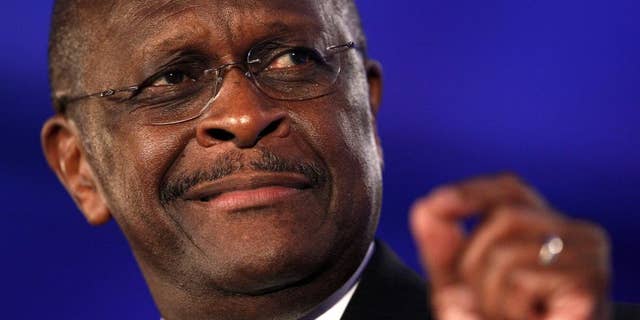 Herman Cain speaks at the Republican Leadership Conference in New Orleans June 17. (AP)