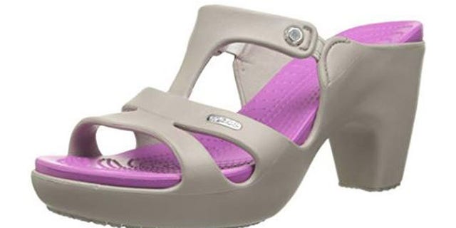 The new “Cyprus V” Crocs are a high-heeled version of the classic clog.