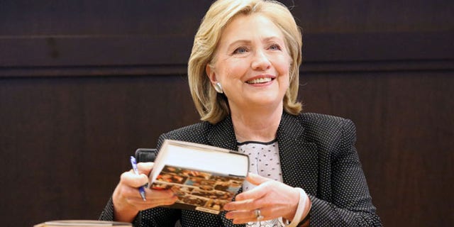 Former Secretary of State Hillary Clinton signs copies of her new book "Hard Choices" Barnes & Noble at The Grove in Los Angeles Thursday, June 19, 2014.