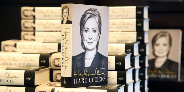 June 19, 2014 - Former Secretary of State Hillary Rodham Clinton's new book "Hard Choices," on her time as President Barack Obama's top diplomat, on sale at a book signing in Los Angeles.