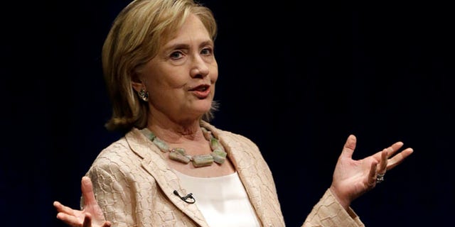 Former Secretary of State Hillary Rodham Clinton speaks about her new book "Hard Choices" on Friday, June 20, 2014, in Austin, Texas.