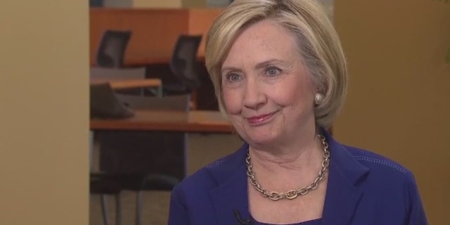 Hillary Clinton being interviewed on CNN, July 7, 2015. (Source: Screen shot via CNN.com)