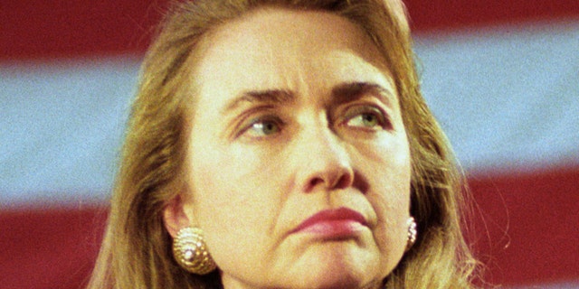 Hillary Clinton on March 16, 1992 in Wayne, MI.