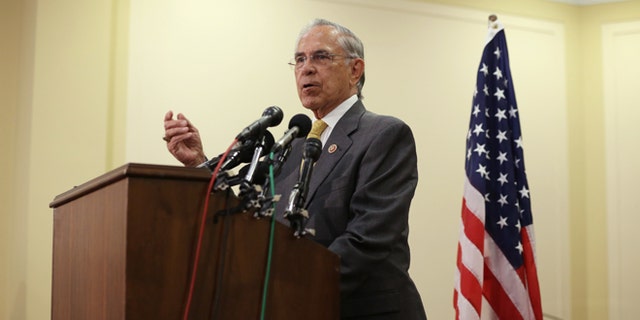 U.S. Rep. Rubén Hinojosa during a news conference July 11, 2014 on Capitol Hill.