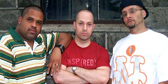 Frankie Villanueva, (L) Julio Antonio Toro and Adel Morales (R) from HollyHood Productions Inc.