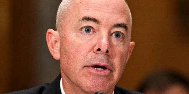 In this July 25, 2013 file photo, Alejandro Mayorkas, then President Obama's candidate for deputy secretary of the Department of Homeland Security, testifies on Capitol Hill in Washington.  (AP Photo / J. Scott Applewhite, file)