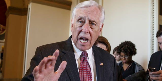 FILE: Feb. 27, 2015, House Minority Whip Steny Hoyer, D-Md. speaks on Capitol Hill in Washington.