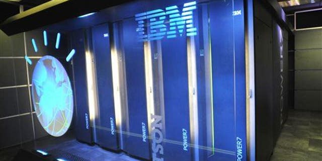 This file photo shows the IBM computer system known as Watson at IBM's TJ Watson Research Center in Yorktown Heights, NY.