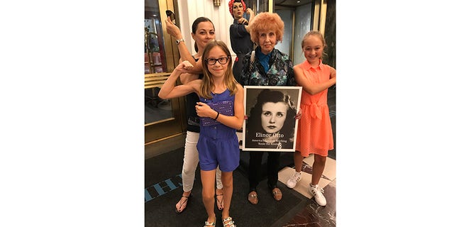 Elinor Otto with young girls today.