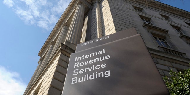 The exterior of the Internal Revenue Service building in Washington.