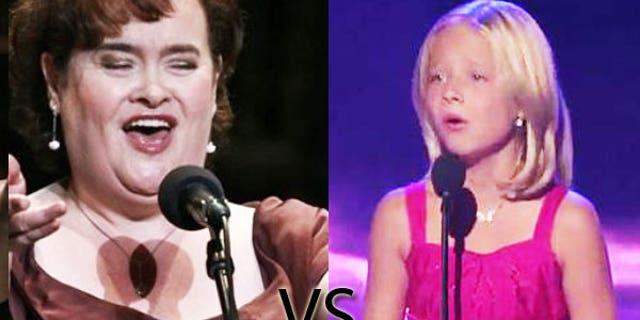 Which unlikely singing sensation is your favorite, Susan Boyle (left) or Jackie Evancho?