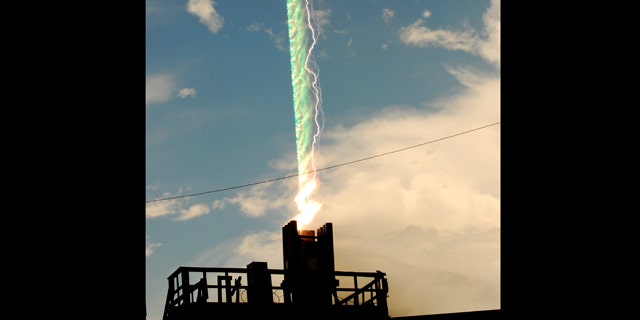 This undated image provided by the University of Florida shows rocket-triggered lightning at the UF/FIT International Center for Lightning research and Testing (ICLRT) near Gainsville, Florida. Researchers for the first time have captured X-ray images of lightning, a feat that they hope will help them better predict how lightning moves.