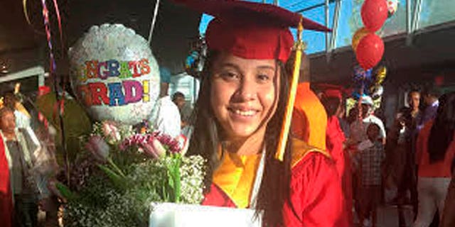 Ivonne Barcenas Garcia after her high school graduation in Athens, Georgia.