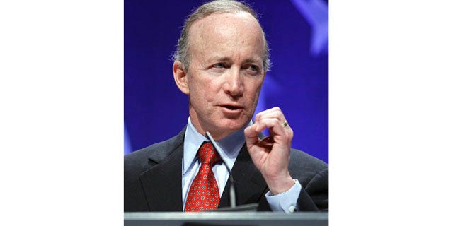 Feb. 2011: Gov Mitch Daniels speaks at the Conservative Political Action Conference in Washington.
