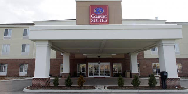 The hotel in Urbana, Ill., where Indiana Democrats fled to block contentious labor and education proposals in their own statehouse, is seen Wednesday, Feb. 23, 2011. Like the Wisconsin Senate Democrats, most Indiana House Democrats fled to neighboring Illinois in an effort to block votes on what they viewed as threatening legislation, denying the chamber the quorum needed to conduct business. (AP Photo/Seth Perlman)