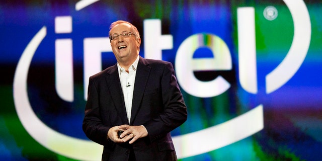 Jan. 10, 2012: Intel president and CEO Paul Otellini speaks during his keynote address at the 2012 International CES tradeshow, in Las Vegas.