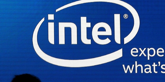 File photo - Shadows are cast near the Intel logo at the 2015 Computex exhibition in Taipei, Taiwan, June 3, 2015.