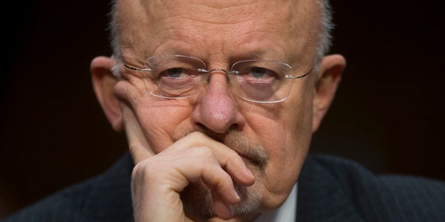 In this Jan. 29, 2014 file photo, Dir. of National Intelligence James Clapper, testifies before the Senate Intelligence Committee hearing on Capitol Hill in Washington.