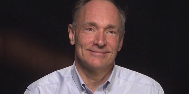 Tim Berners-Lee, the British inventor of the World Wide Web, in a screenshot from a video made on the 25th anniversary of his invention.