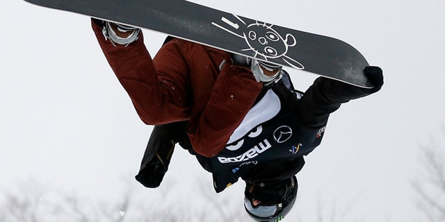 crazy snowboard trick