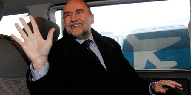 Dec. 14, 2012 - Herman Nackaerts, Deputy Director General and Head of the Department of Safeguards of the International Atomic Energy Agency arrives from Iran at Vienna's Schwechat airport, Austria.