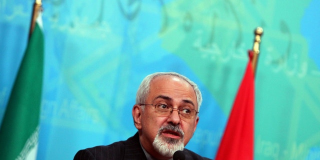 Sept. 8, 2013 - FILE of Iranian Foreign Minister Mohammad Javed Zarif, speaking during a press conference in Baghdad.