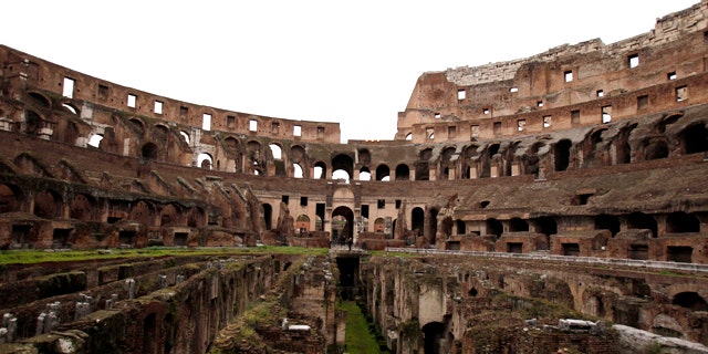 Jan. 21, 2011: A general view of Rome's Colosseum, an ancient monument blackened by pollution and rocked by vibrations from a nearby subway line. The founder of Tod's luxury leather and footwear will foot the 25 million euro ($34 million) bill to restore the ancient structure..