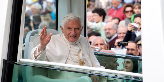 Pope Benedict XVI in a 2012 file photo.