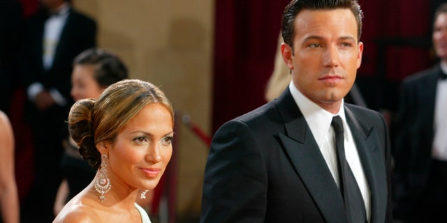 Ben Affleck and Jennifer Lopez attend the 75th Annual Academy Awards at the Kodak Theater on March 23, 2003 in Hollywood, Calif.
