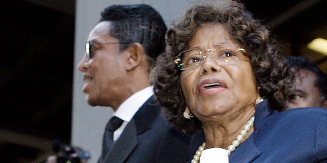 Nov. 29, 2011: In this photo, Michael Jackson's mother Katherine Jackson and brother Jermaine Jackson leave after the sentencing of Conrad Murray at the Los Angeles Criminal Justice Center.