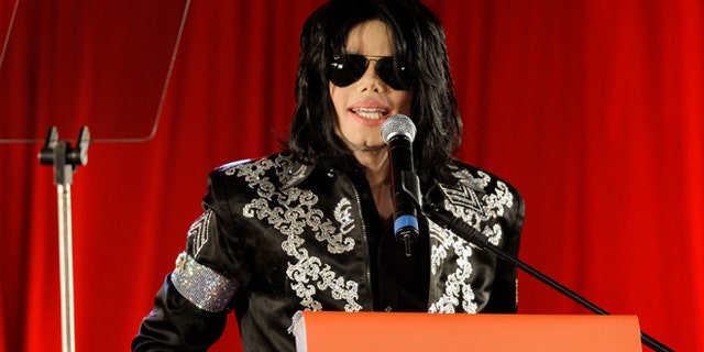 March 5, 2009: In this file photo, US singer Michael Jackson announces at a press conference that he is set to play ten live concerts at the London O2 Arena in July 2009.