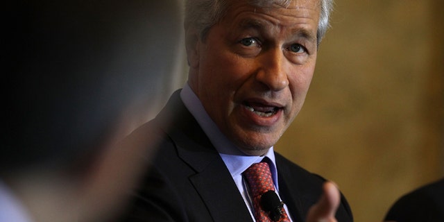 WASHINGTON, DC - DECEMBER 01: JPMorgan Chase Chairman and CEO Jamie Dimon participates in a panel discussion during the Financial Inclusion Forum December 1, 2015 at the Treasury Department in Washington, DC. Department of the Treasury and the U.S. Agency for International Development (USAID) held the forum to discuss "ways to foster greater access to safe and affordable financial services for everyone." (Photo by Alex Wong/Getty Images)