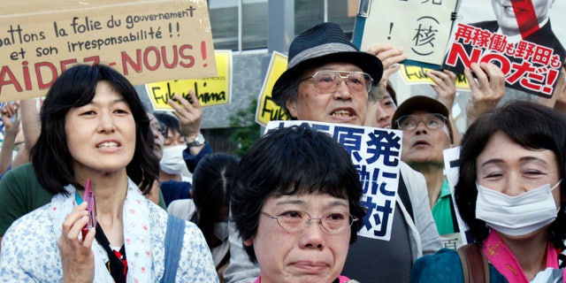 June 29, 2012: Protesters stage an anti-nuclear protest rally near Prime Minister Yoshihiko Noda's office in Tokyo.