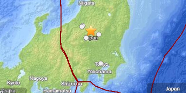 Feb. 25, 2013: An earthquake struck near Tokyo Monday afternoon.