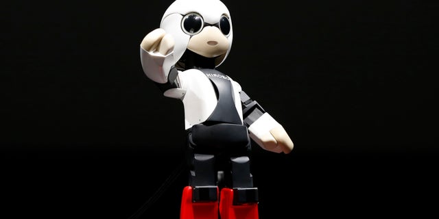 Humanoid communication robot Kirobo moves during its unveiling in Tokyo June 26, 2013.
