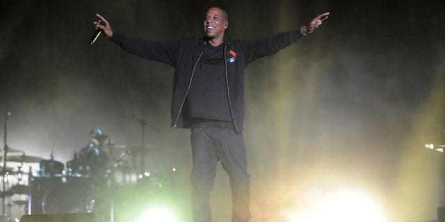 Sept 27, 2014. Jay-Z performs during the 3rd Global Citizen Festival at Central Park in New York on Saturday, Sept. 27, 2014.