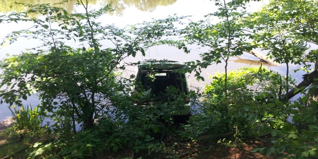Frank Roders' Jeep took a bath, but he saved his son.