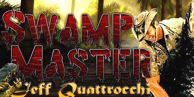 A screen shot of Jeff Quattrocchi's website. The self-styled Swamp Master was severely bitten by an aligator he was wrestling Sunday evening.