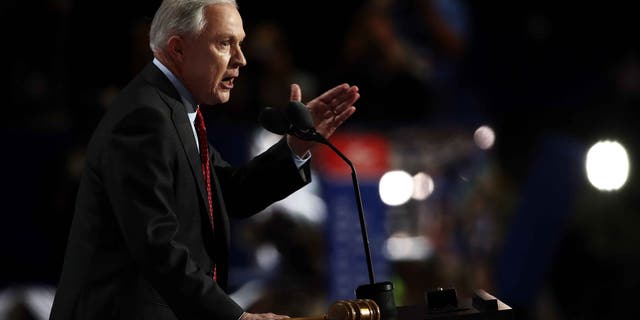 Sen. Jeff Sessions during the Republican National Convention on July 19, 2016.