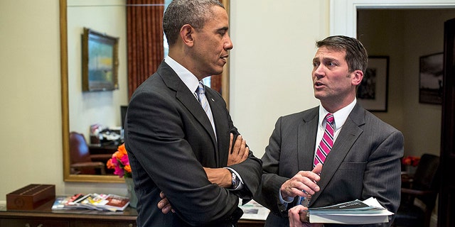 Dr. Jeffrey Kuhlman talks to President Barack Obama in this undated photo.
