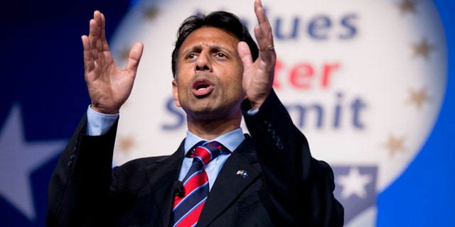 Louisiana Gov. Bobby Jindal speaks at the 2014 Values Voter Summit in Washington, Friday, Sept. 26, 2014.