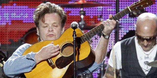Singer John Mellencamp performs "Down By The River" at the 2010 MusiCares Person of the Year tribute honoring recording artist Neil Young in Los Angeles January 29, 2010.