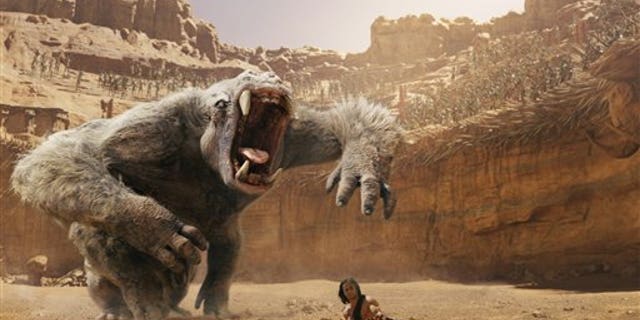 In this film image released by Disney, Taylor Kitsch is shown in a scene from "John Carter." (AP Photo/Disney)