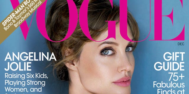 Angelina Jolie on the Decemeber 2010 cover of Vogue.