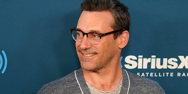 Former "Mad Men" star Jon Hamm appeared on a remotely filmed episode of "The Tonight Show."